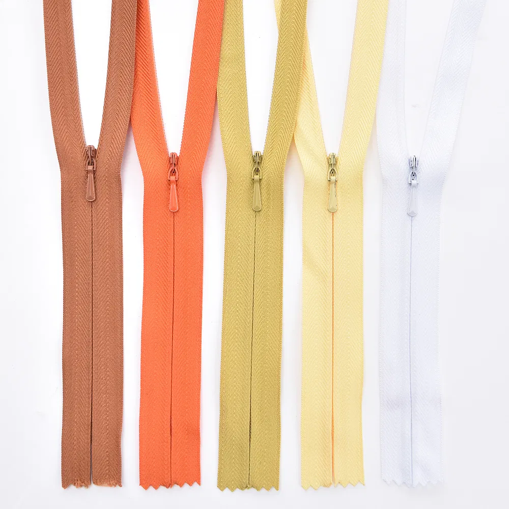 Colored 3 5 Close End Invisible Zipper for Dress and Hometextile Hidden Zipper