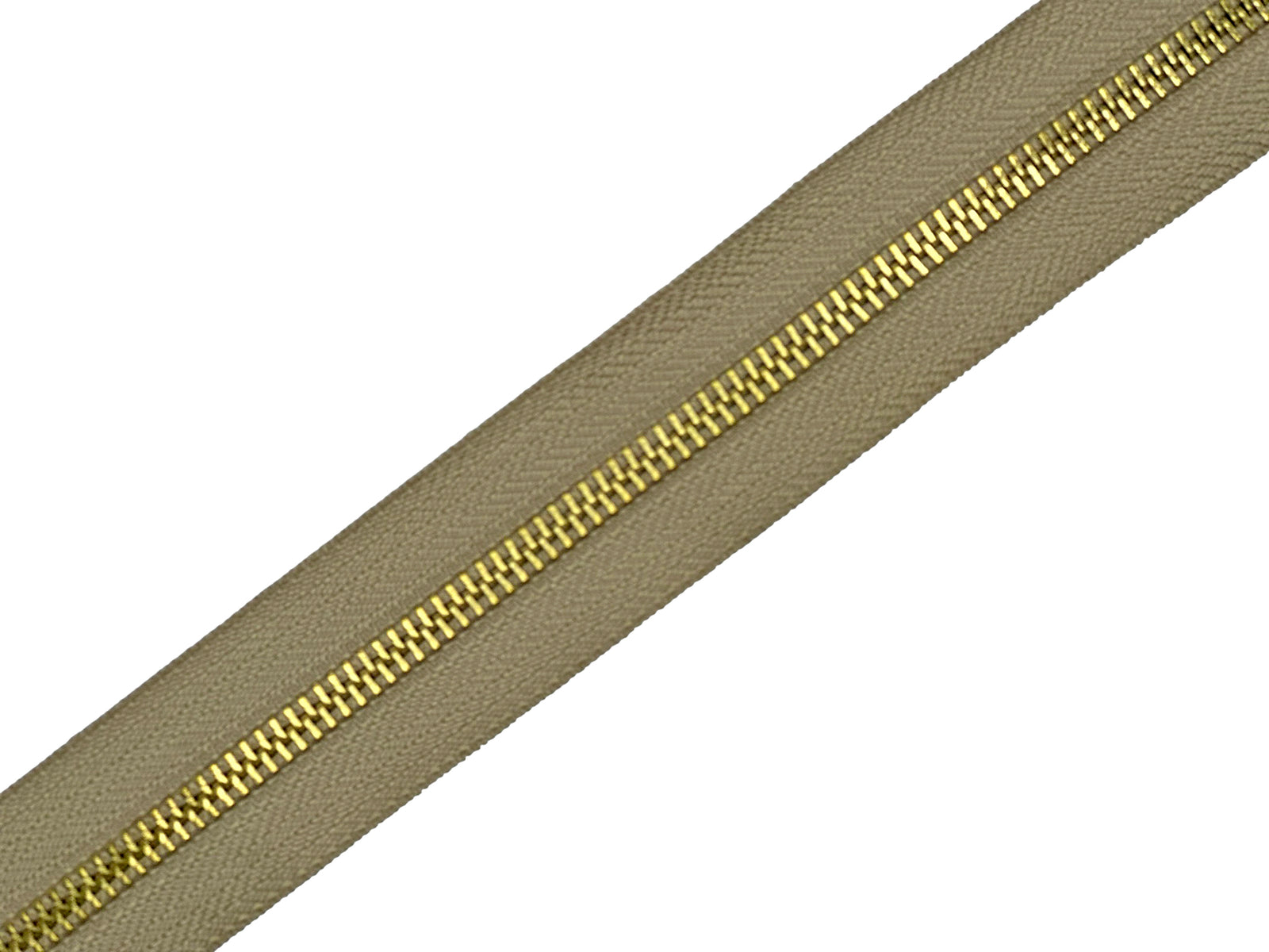 #5 Brass Continuous Zipper