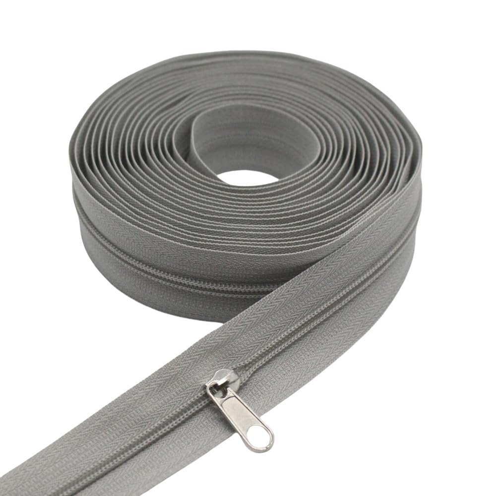 #3 Beige Nylon Coil Zippers by The Yard