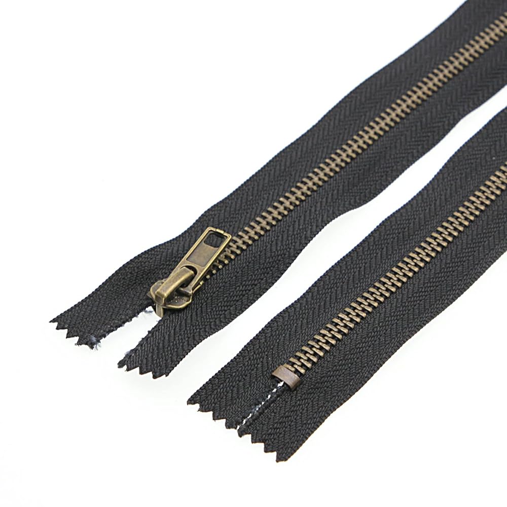 3 metal zipper 9 inch black zipper3