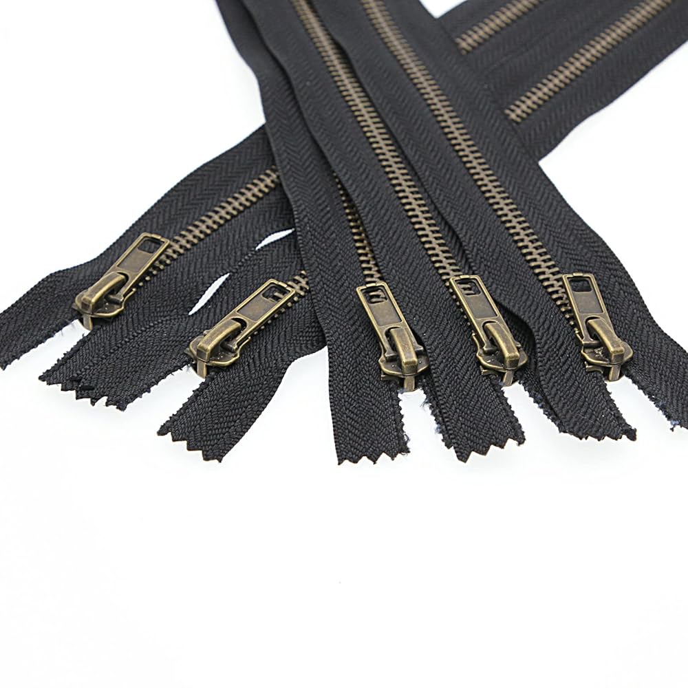 3 metal zipper 9 inch black zipper5