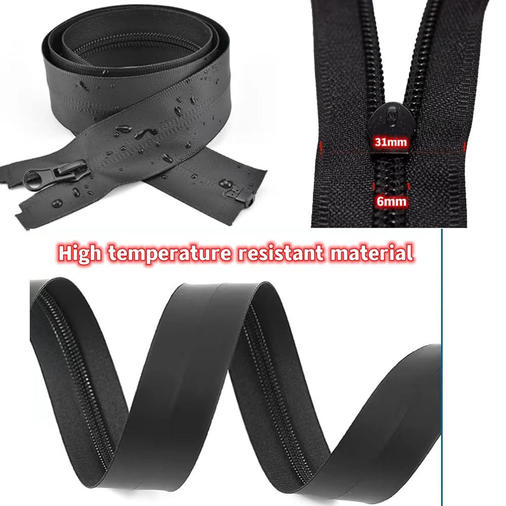 4pcs 20inch waterproof zippers black 5 3