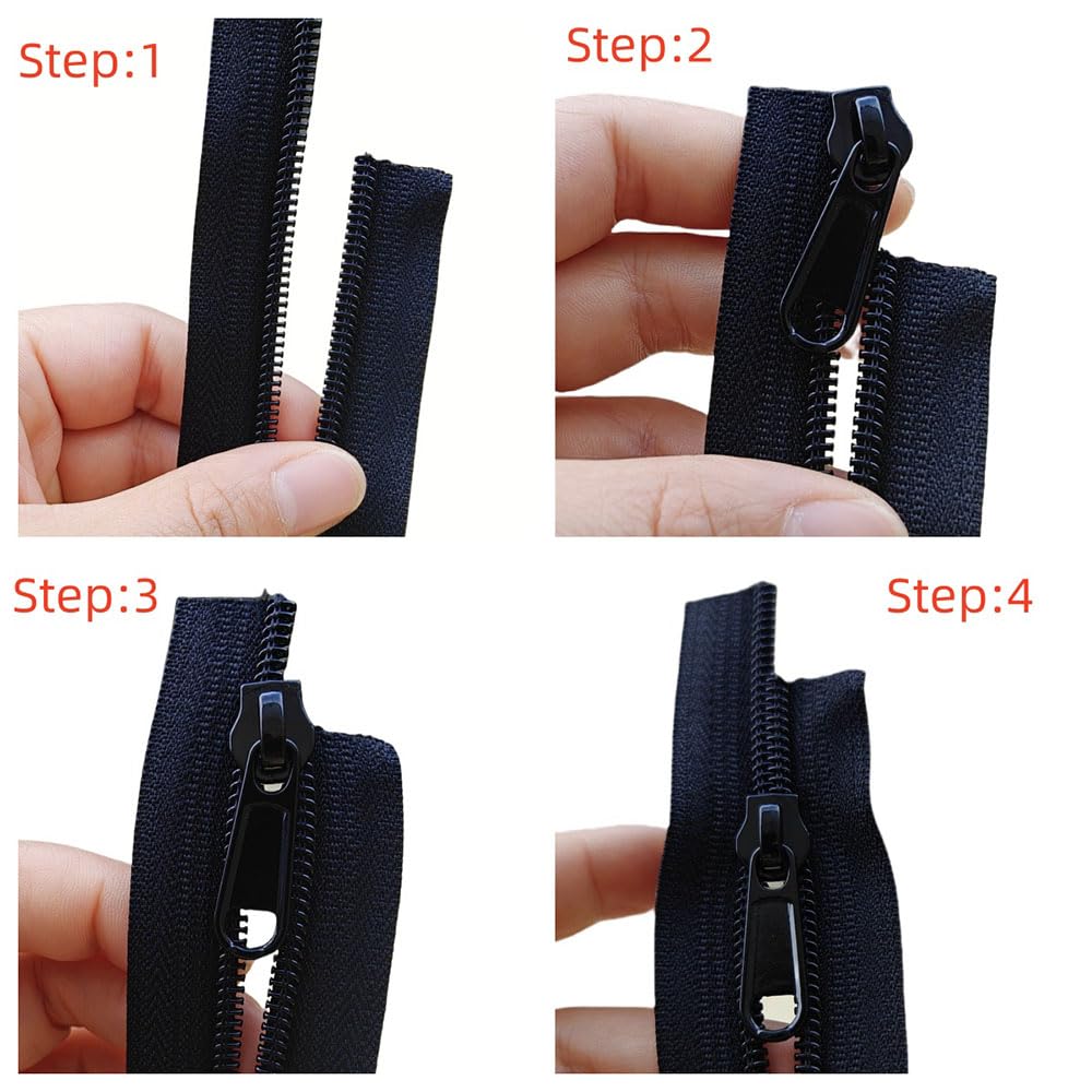 #5 Black Nylon Coil Zipper