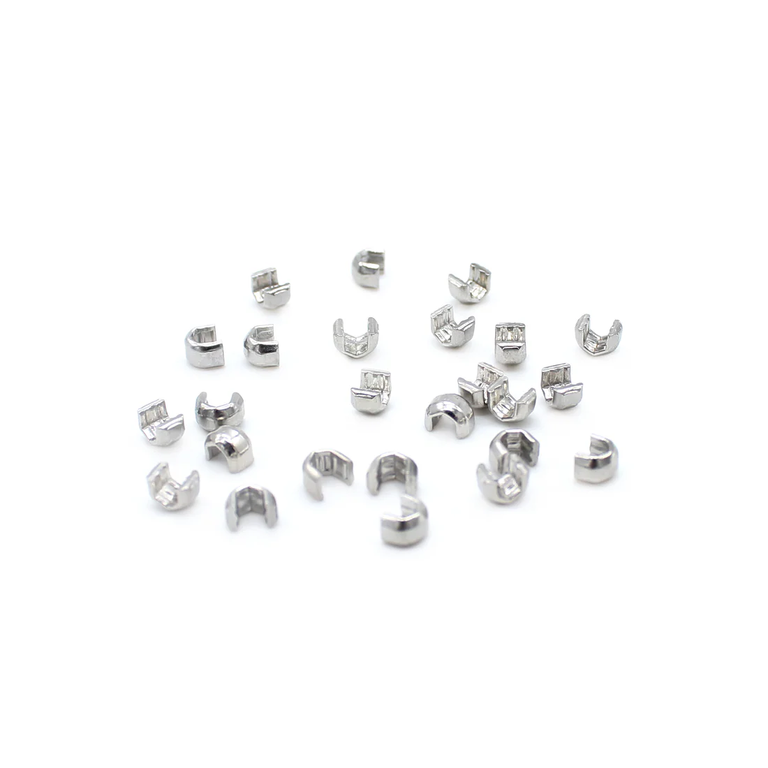 Nickel Top Stops - 30 Per Pack