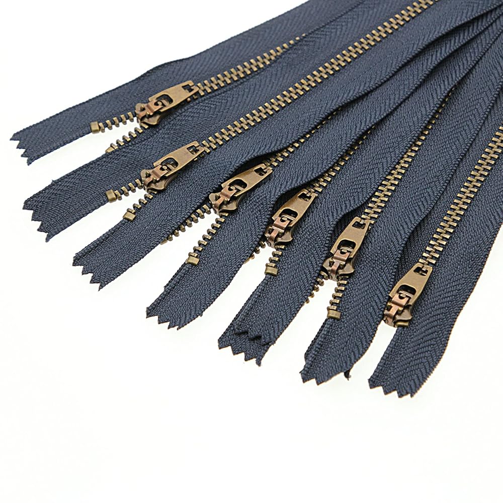 #4 Black Brass Metal Zippers