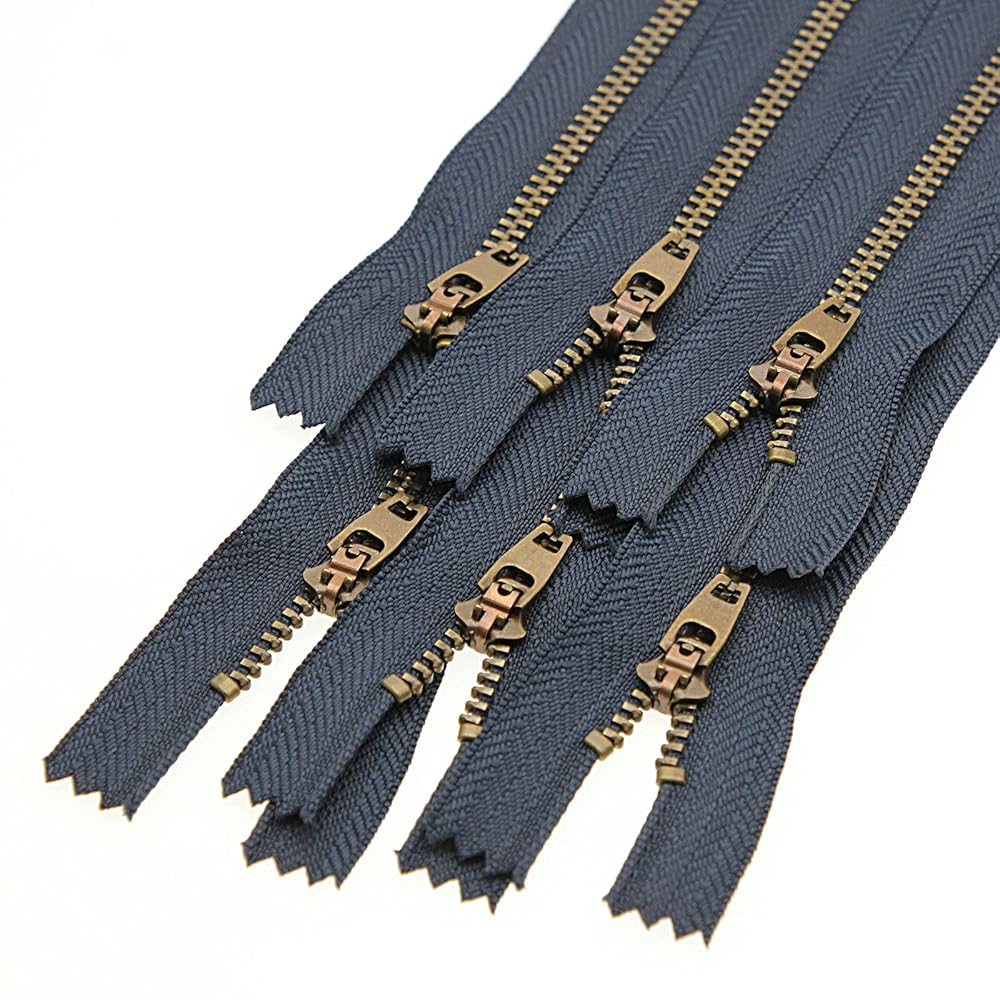 #4 Black Brass Metal Zippers