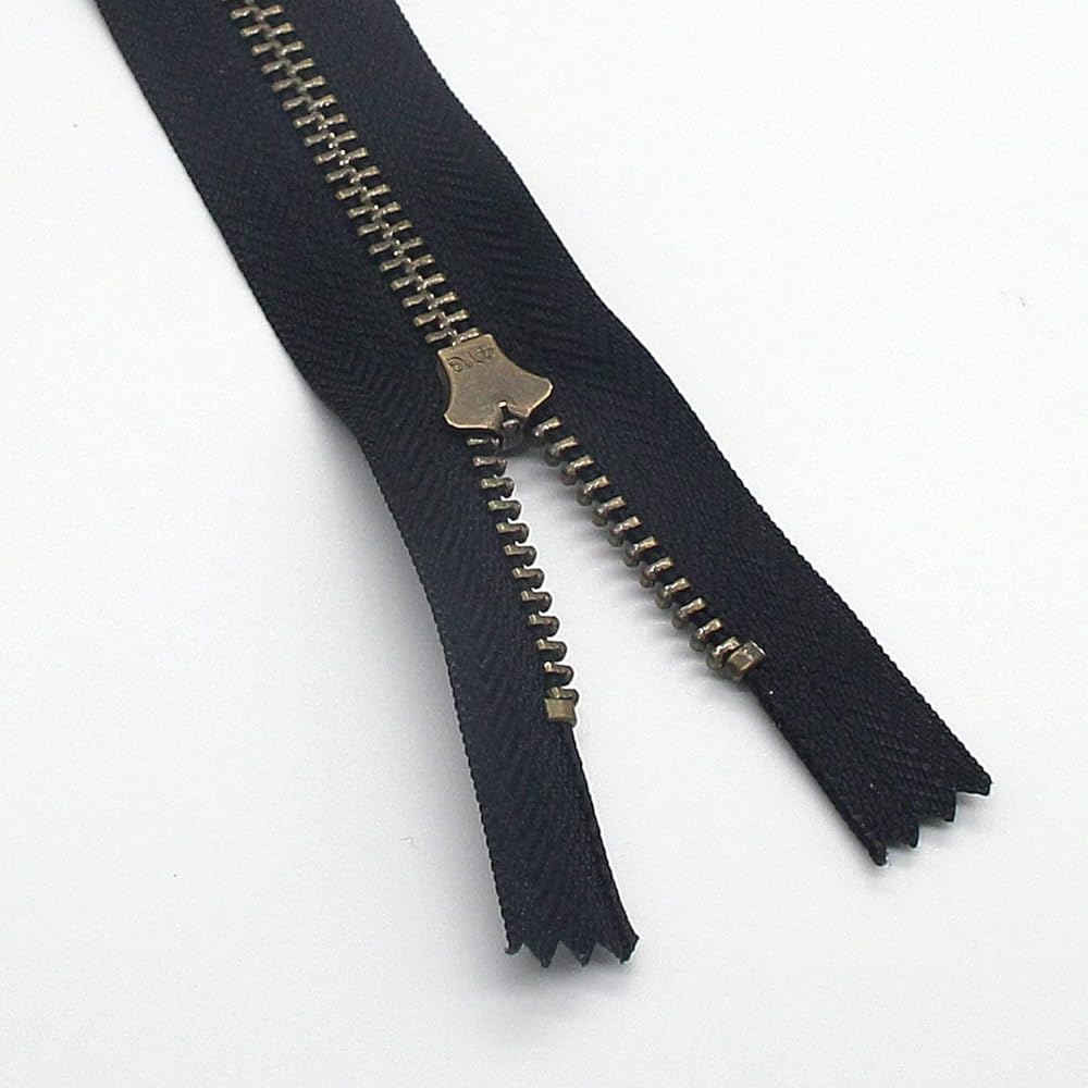 metal zipper for jeans antique2